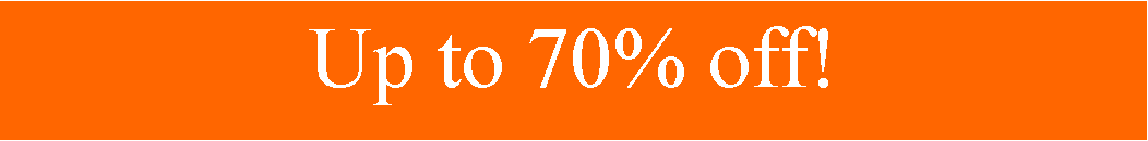 Text Box: Up to 70% off!
